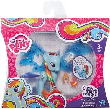 Hasbro B0358EU4 - My Little Pony Ponys mit Flügeln und Anhängern, Sortiert Blau